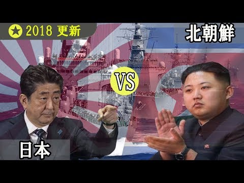 日本と北朝鮮との軍事力の比較width=190